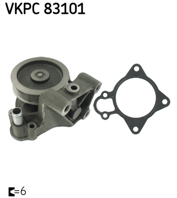 Vodné čerpadlo, chladenie motora SKF